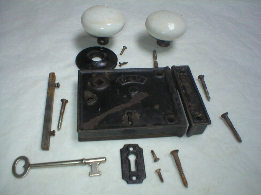 Antique Victorian Era Surface Mount Door Hardware