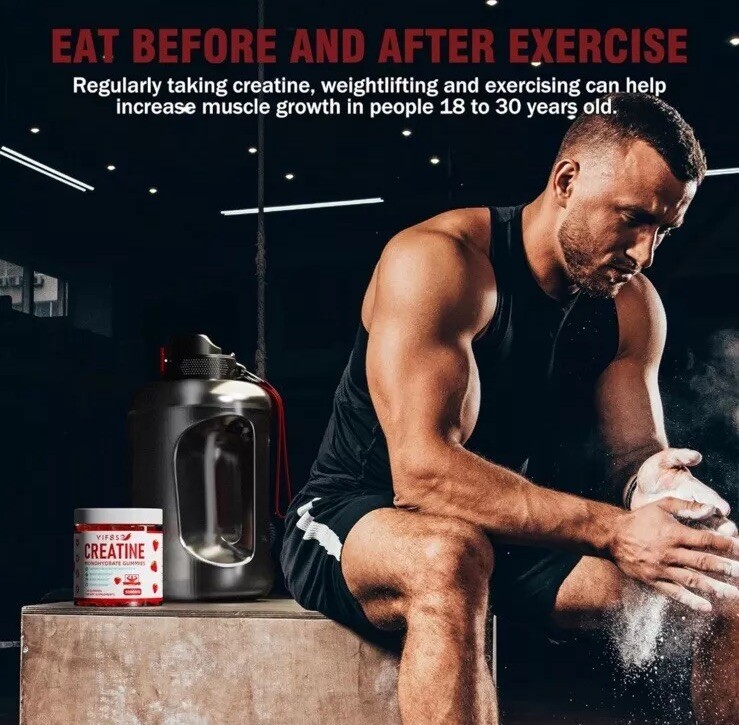 🔥Creatine 120 Sugar Free Monohydrate Gummies BNWT🔥