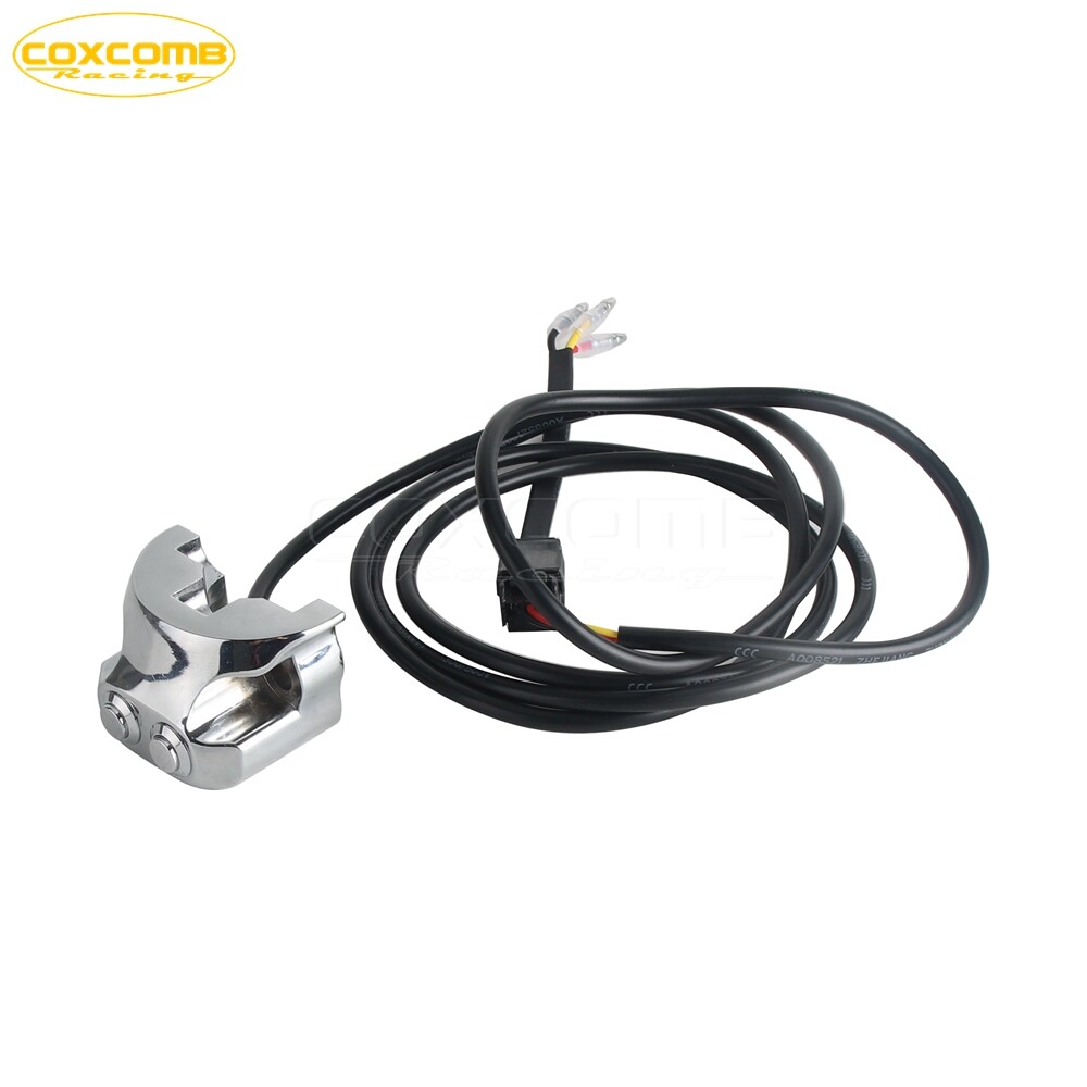 Chrome 1" Handlebar Mounted Air Ride Controller Switch For Harley Dyna Bobber