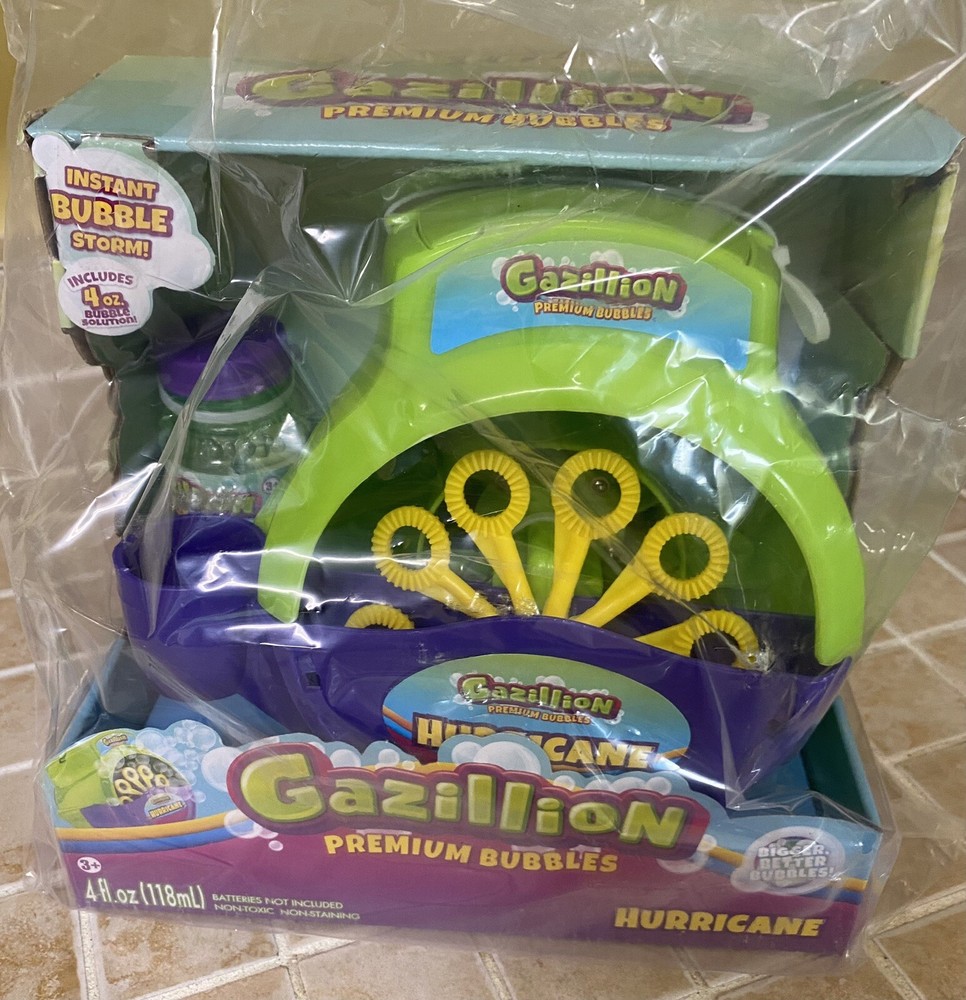 Gazillion Bubbles Hurricane Bubble Making Machine Portable Bubble Maker