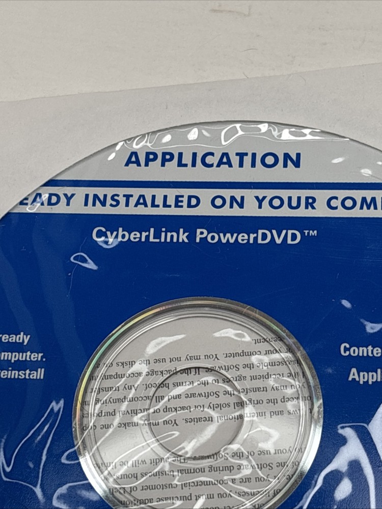 Dell Cyberlink PowerDVD Software, Windows XP Reinstallation 2003