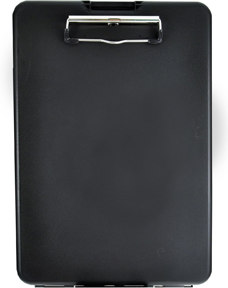 Slimmate Plastic Storage Clipboard with Snap Closure– Lightweight Polypropylene