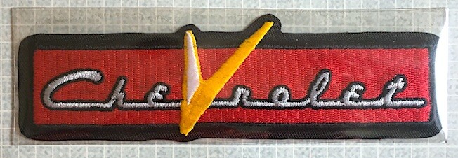 1955 CHEVROLET CORVETTE Willabee & Ward OFFICIAL PATCH COLLECTION ~ INFO CARD
