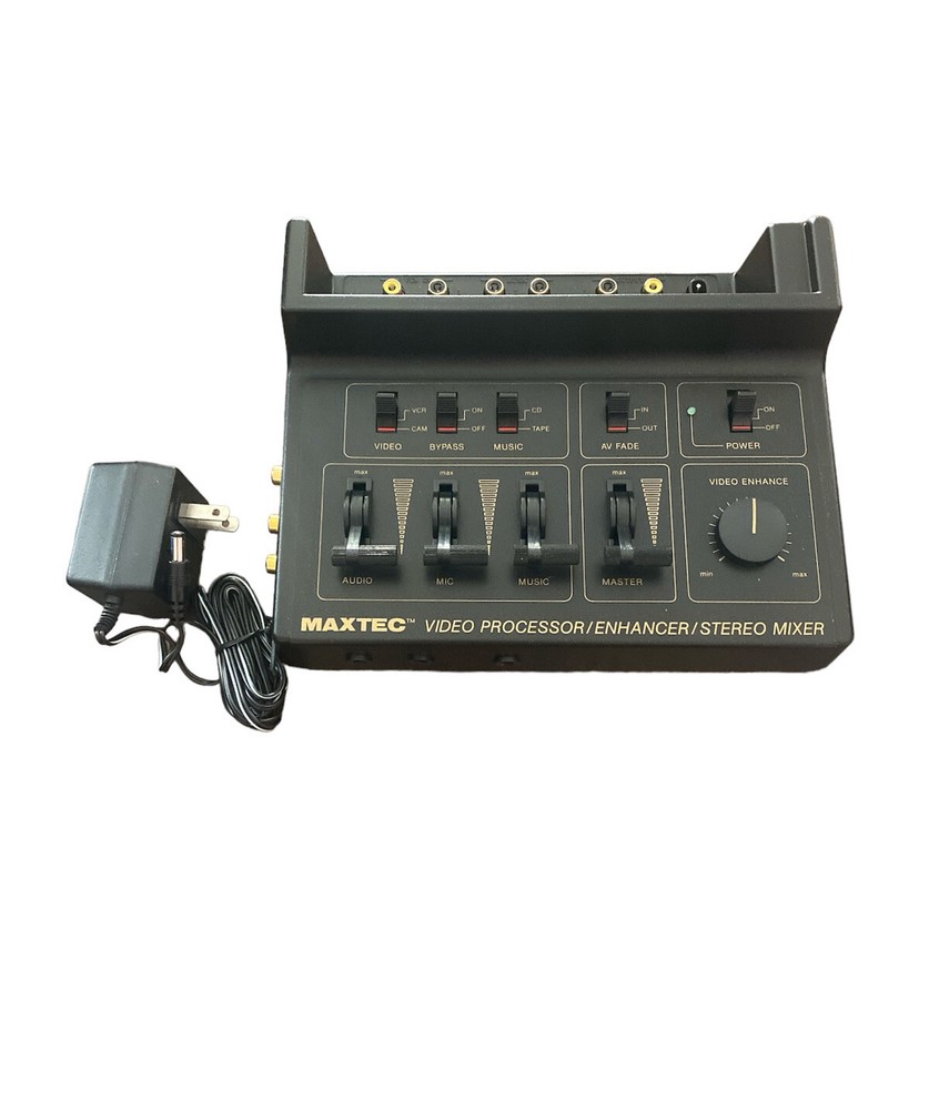 Maxtec Video Processor Enhancer Stereo Black Mixer New No Box