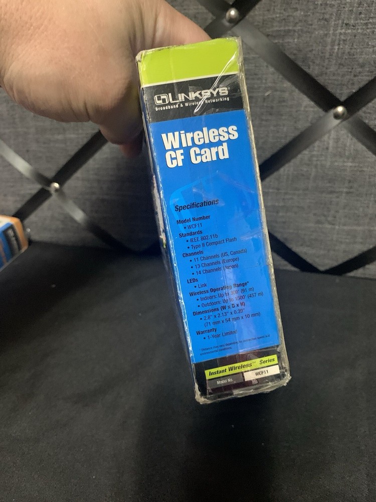 Linksys WCF12 Wireless CompactFlash Card 2.4GHz NEW