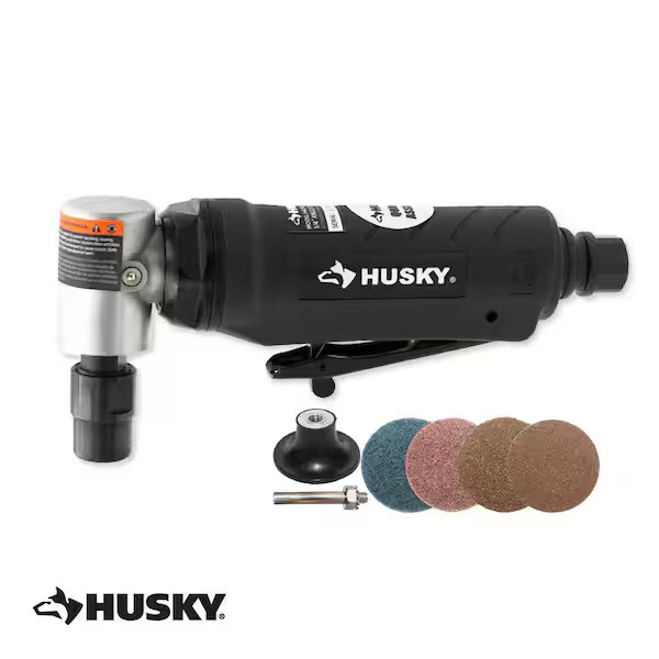 Husky 1/4 in. Angle Die Grinder with Accessory Kit