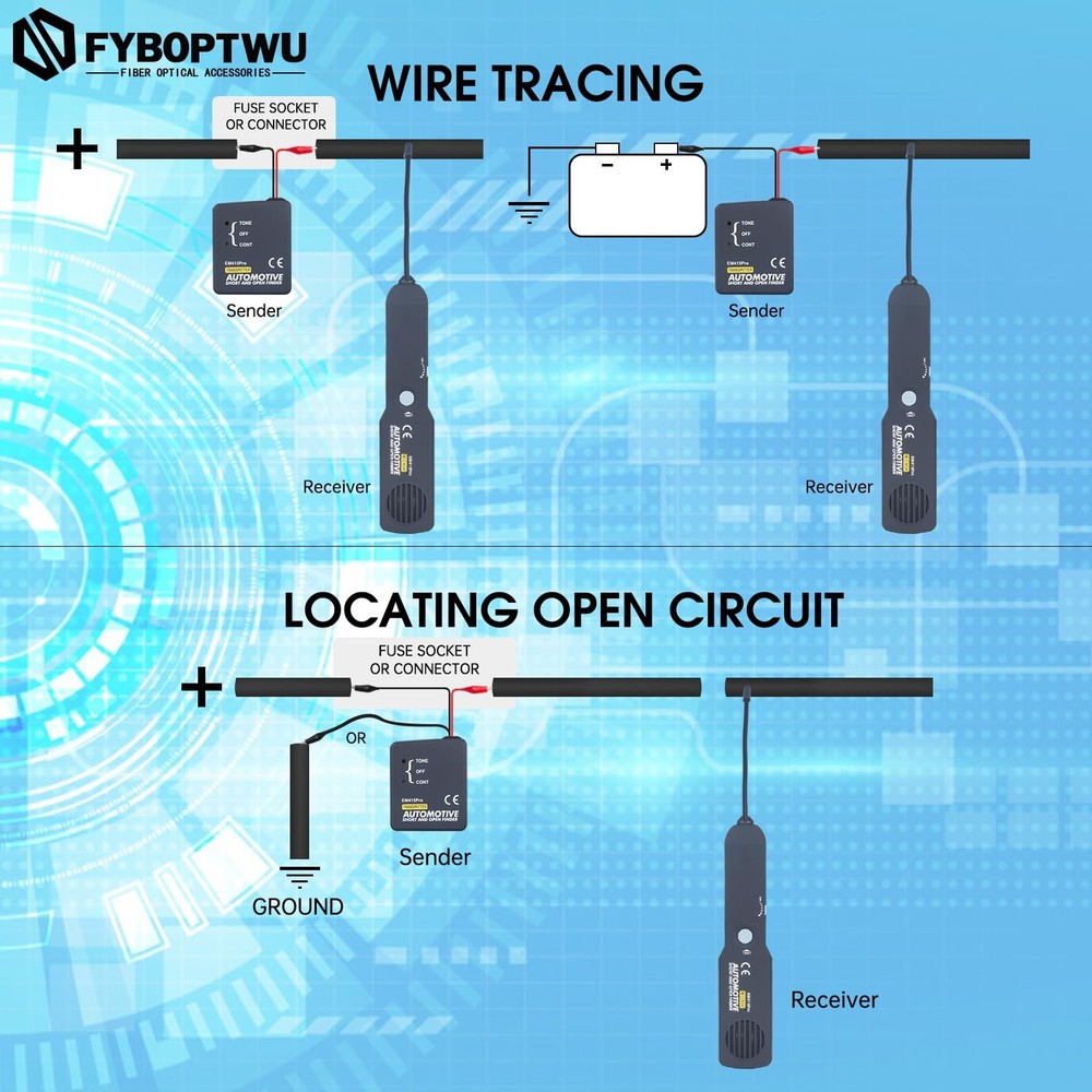 Cable Circuit Wire Tracker Automotive Electrical Open & Short Finder Circuit ...