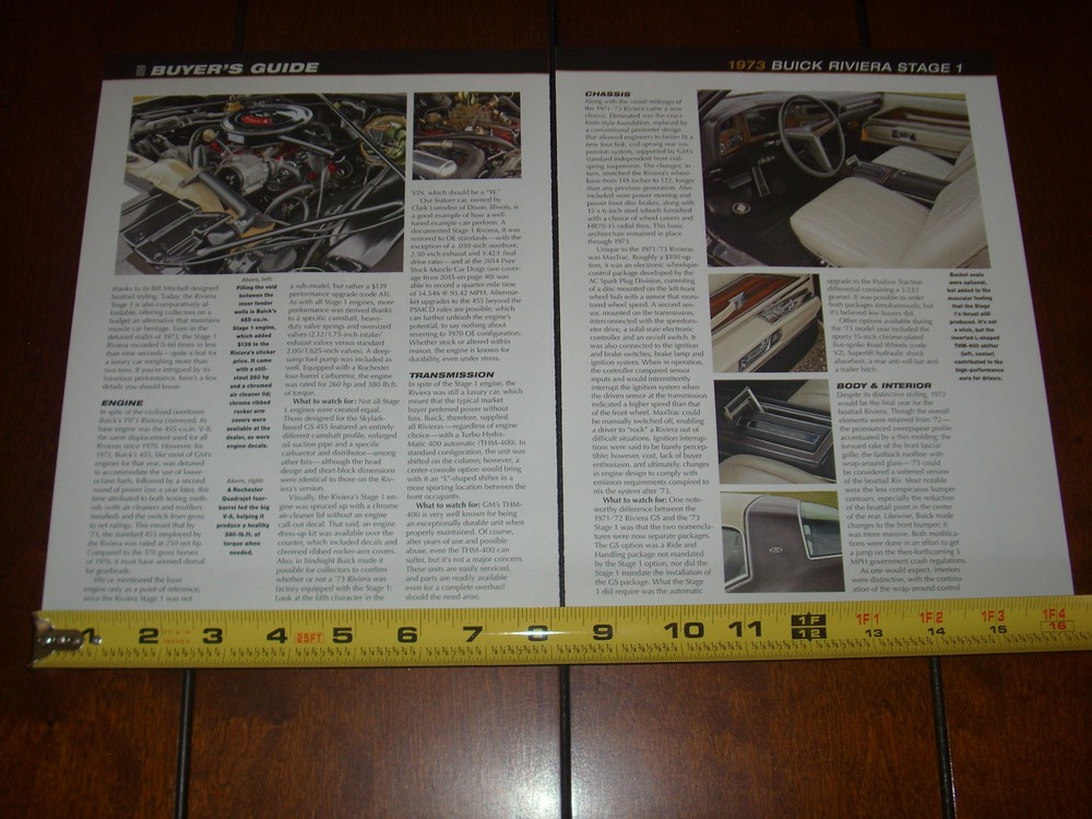 1973 BUICK RIVIERA STAGE 1 - ORIGINAL 2016 ARTICLE