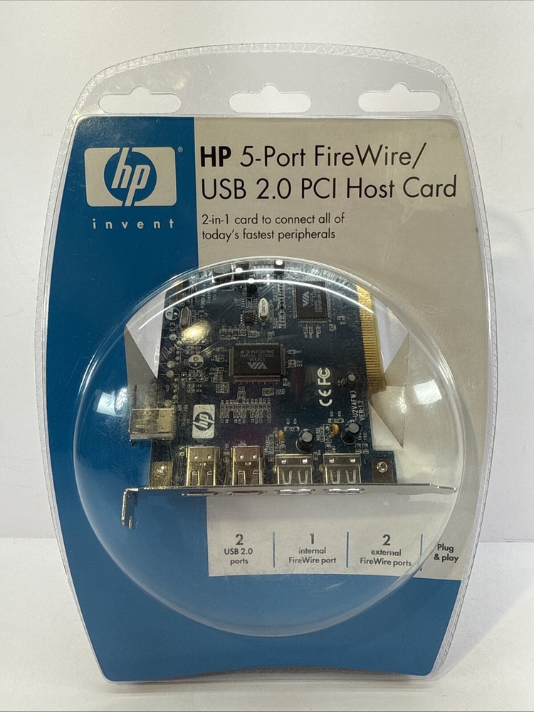HP✨5-Port FireWire/USB 2.0 ✨PCI Host Card