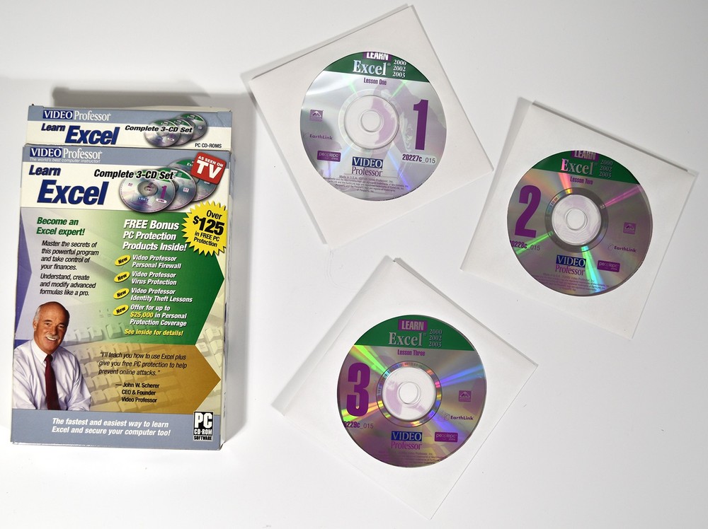 Video Professor Learn Excel, Learn PowerPoint plus PowerPoint Book