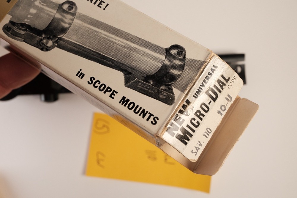H197 Buehler Scope Mount Base Micro Dial Savage 110