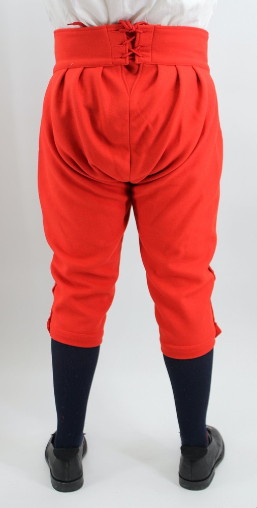 Red Wool Knee Breeches Size 40