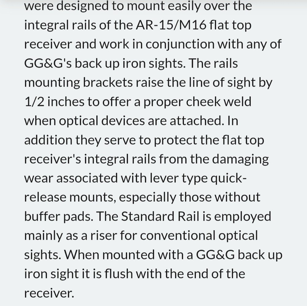 GG&G Fire System Standard Rail 1002 #2873