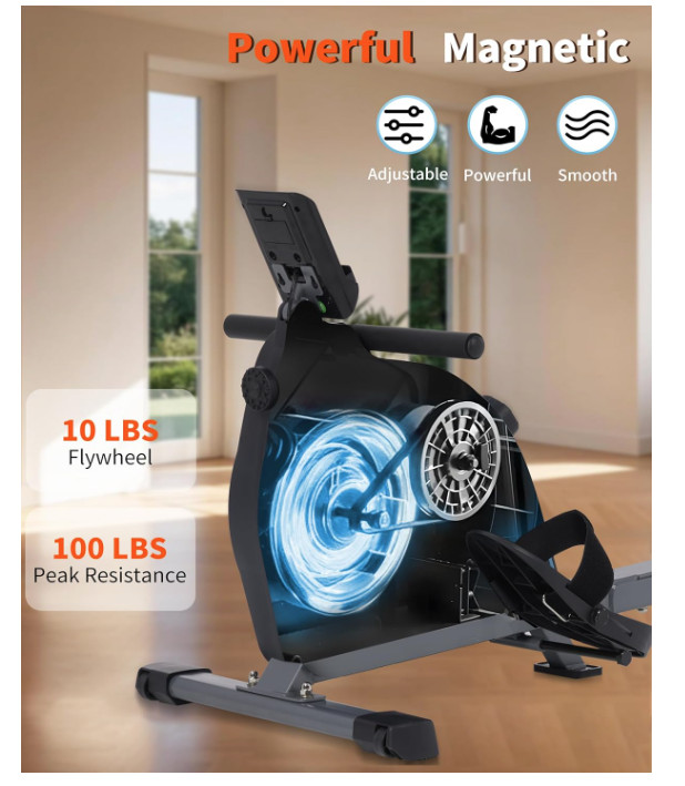 Rowing Machine for Home Use - Rower with 16 Levels Adjustable Resistance