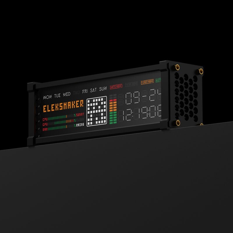 EleksMaker EleksWFD2 Creative Desktop Electronic Pseudo-fluorescent Tube Clock