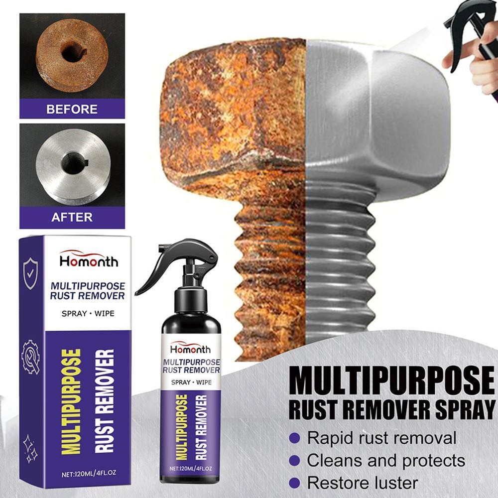 Multi-purpose Car Rust Removal Spray Rust Remover Rust Inhibitor Derusting US☆☆