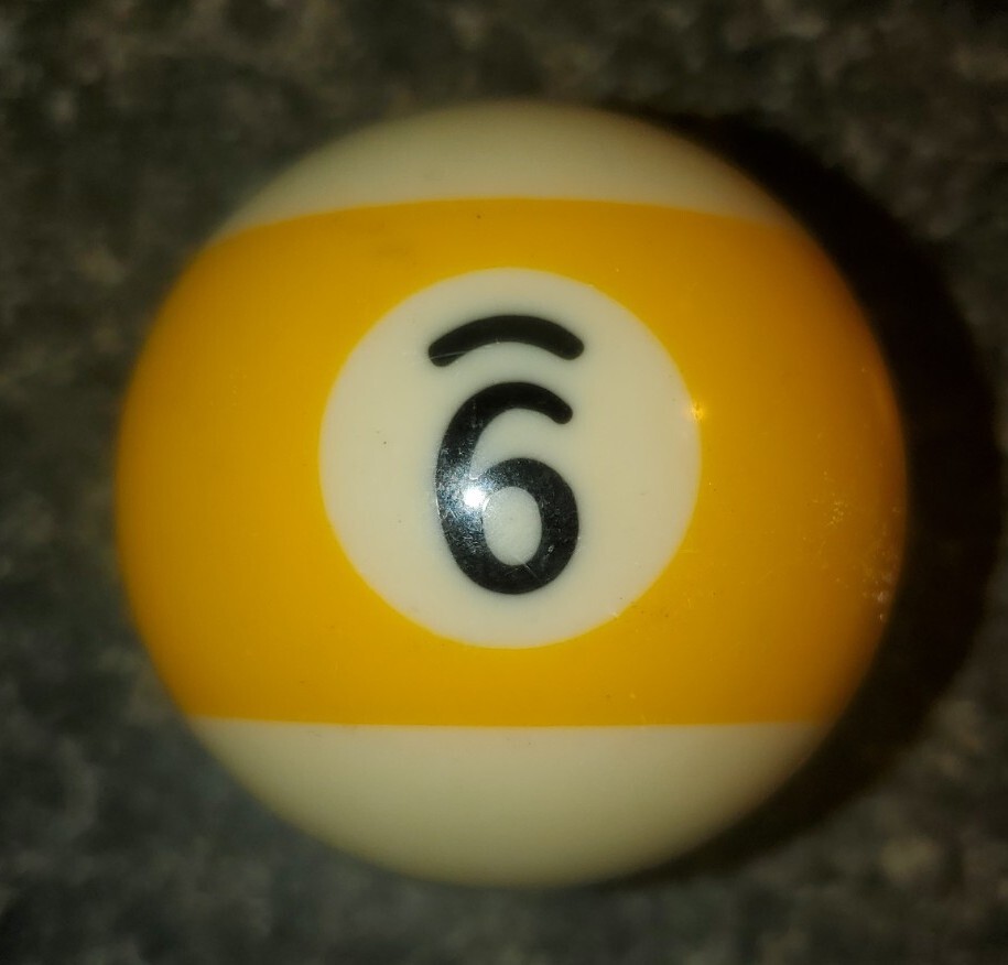 Replacement Regulation Pool Ball 9 Striped Yellow