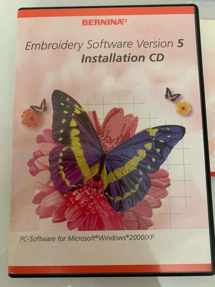 Bernina Embroidery Software Version 5 Installation & Training CD 2006 PC Windows