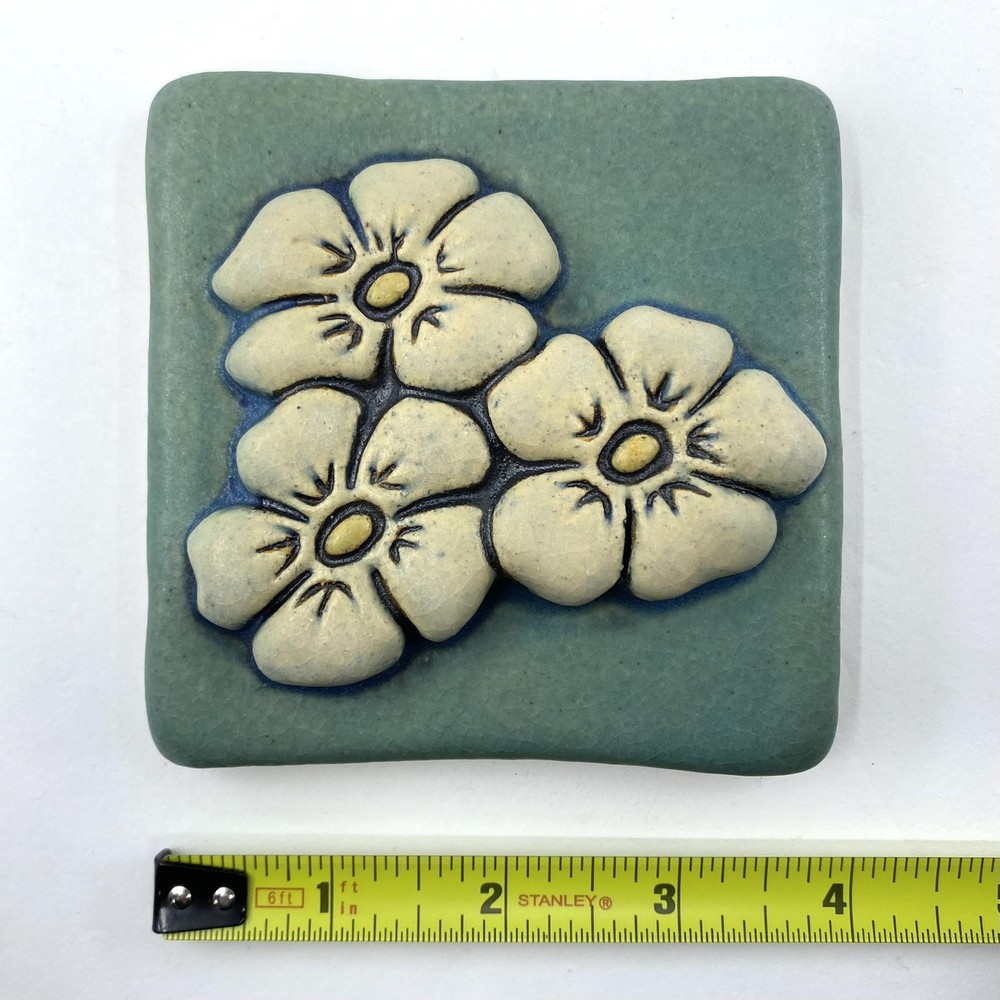 Phlox 4x4" Ceramic Art Tile By Gretchen Kramp