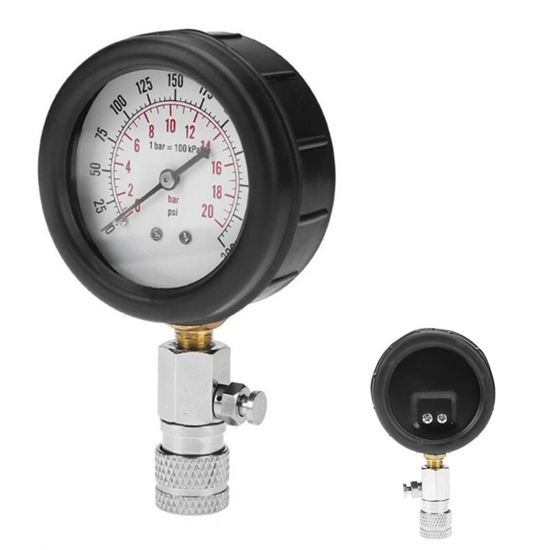 Car Petro Engine Cylinder Compression Tester Pressure Gauge Test Diagnostic Tool