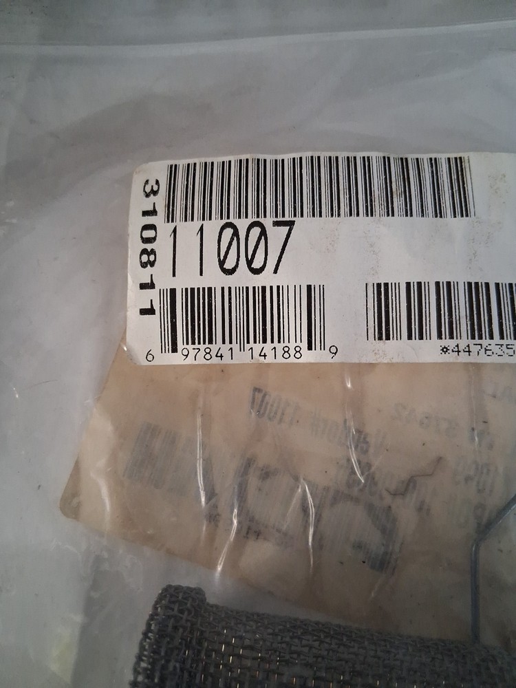 JUSTRITE 11007 Flame Arrestor, SS, Silver, 1-1/4"