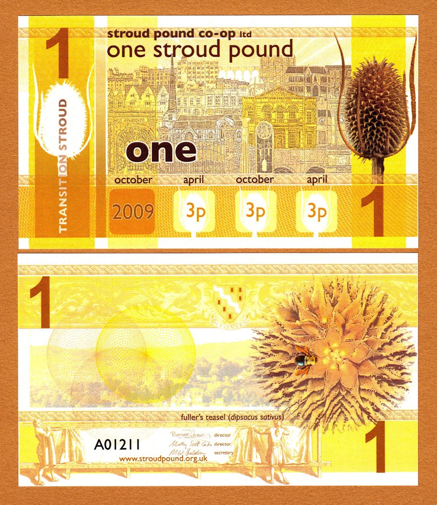 England's Transition Town 2009 STROUD One Pound UNC