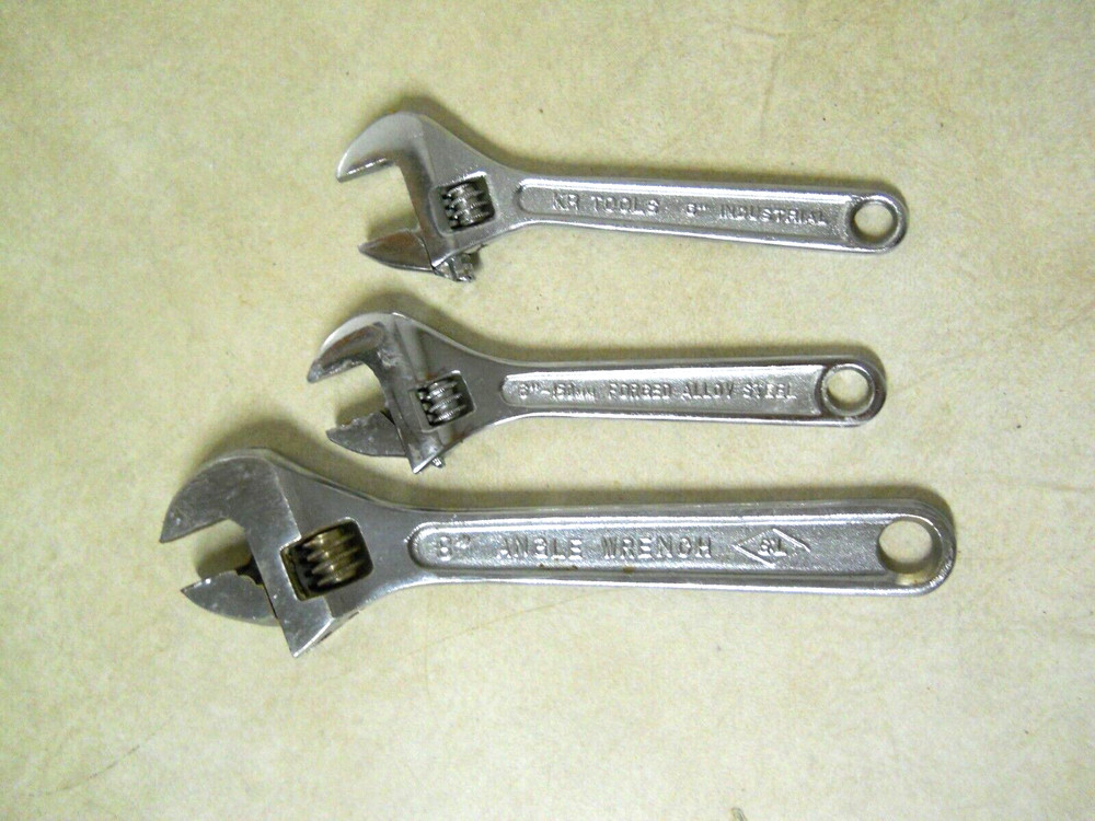 x 3 Adjustable Angle Wrench 8" & 6" Replacement Extras