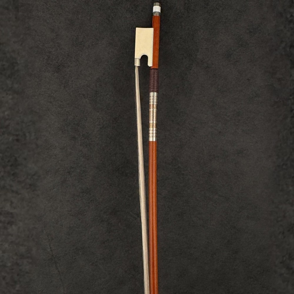 D. Peccatte Copy Master Pernambuco Violin Bow 4/4 White Frog Nickle Stiff Light