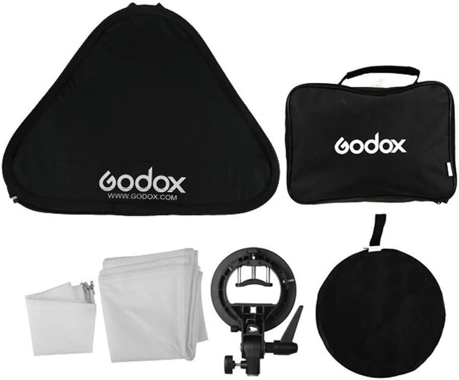 Godox 24"x 24" Foldable Universal Softbox with S-Type Speedlite Bracket