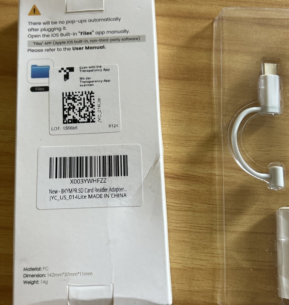 SD Card Reader for iPhone iPad USB-C Dual Connector Support SD / SD Card