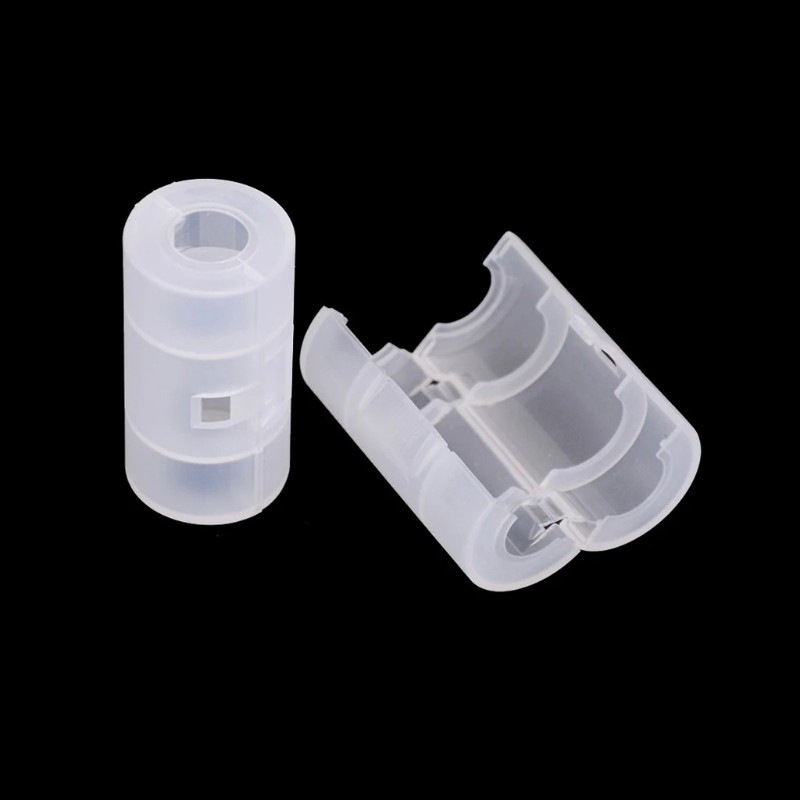 4Pcs Battery To Size C Battery Holder Conversion Adapter Switcher Plastic Box