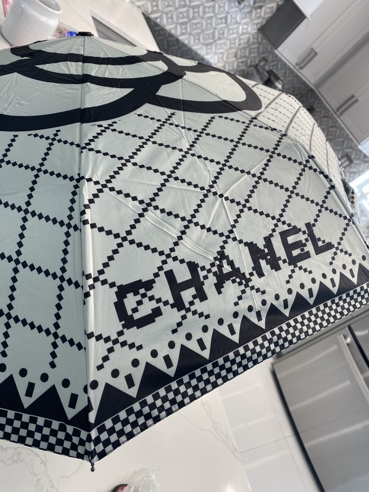 Chanel Camellia White Umbrella