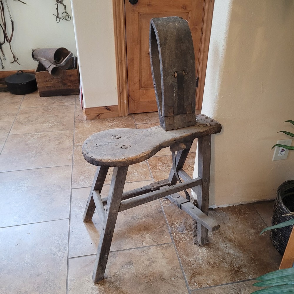 Antique saddlemakers bench / stand