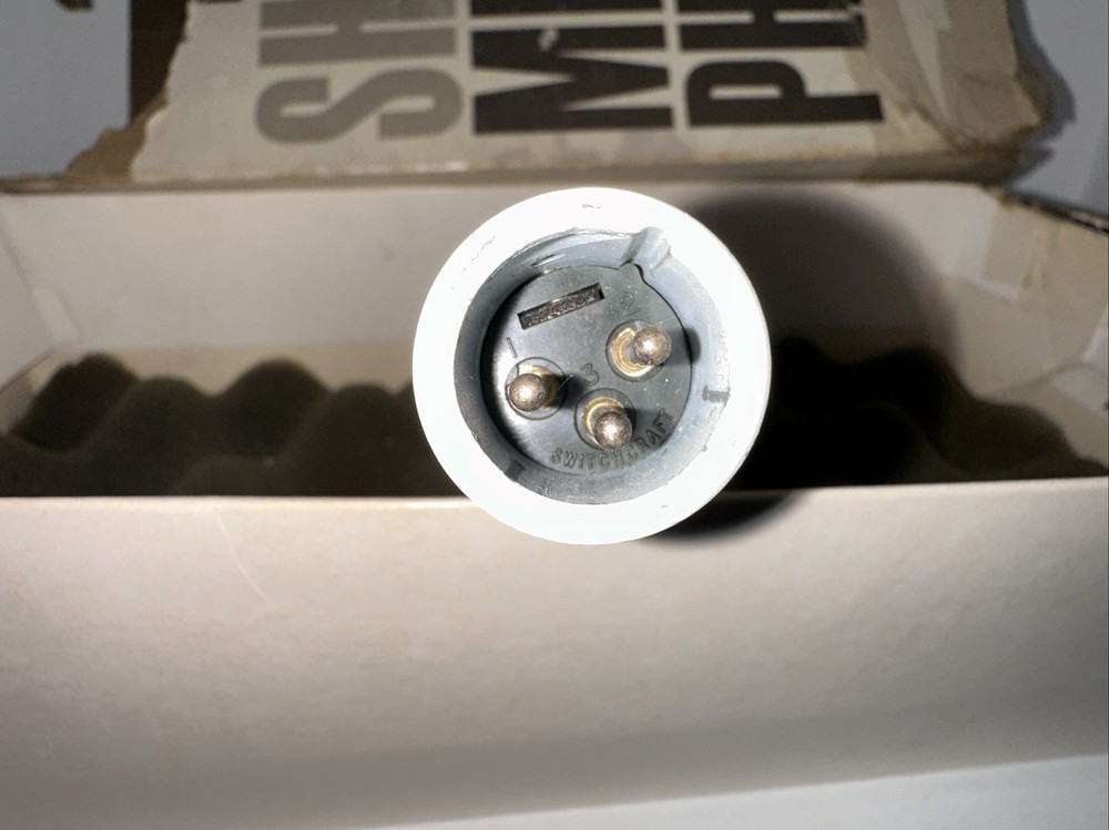 Vintage Shure Unisphere B - Model PRO 85 Dynamic Microphone - Untested