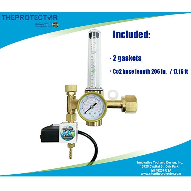 CO2 Regulator, Carbon Dioxide, Grow Regulator, hydroponic Control gas flow meter