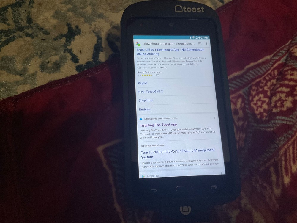 Toast Go 1 Handheld POS