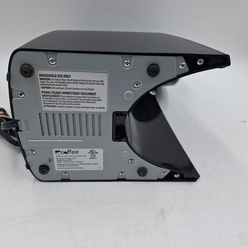 iCoffee RSS100-EXP SpinBrew Silver and Black Single Serve Coffee Brewer