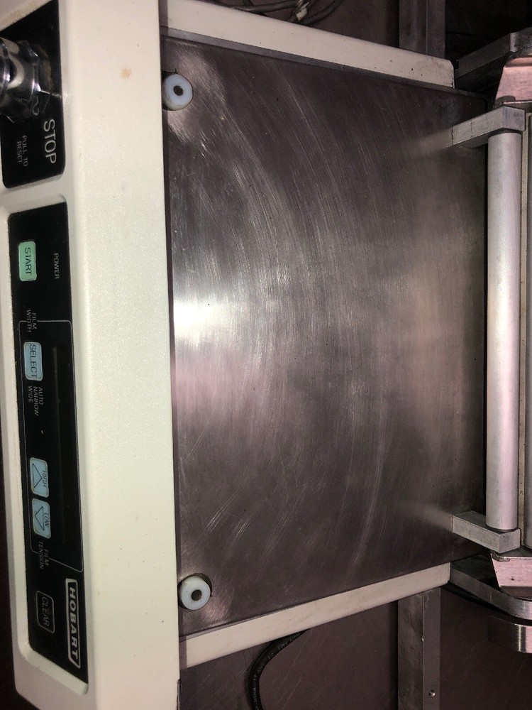 Genuine HOBART NSW MEATWRAPPING MACHINE Control Panel/Conveyor/Platform Assembly