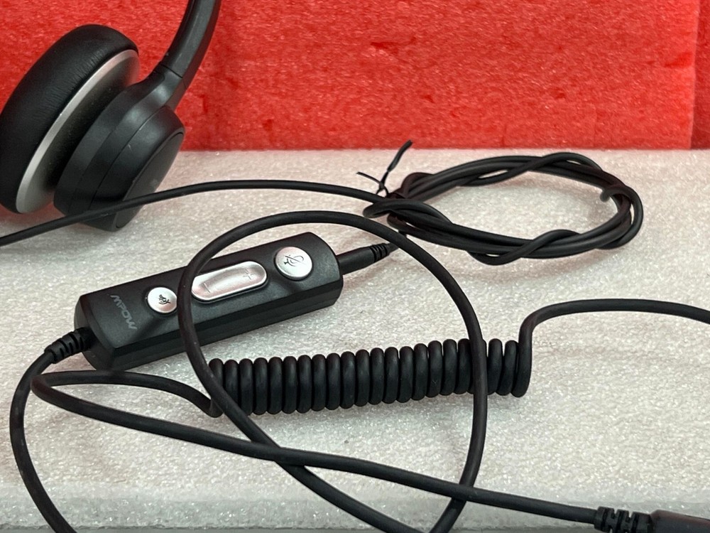 MPOW BH328A Wired Headset with Volume Control Dongle