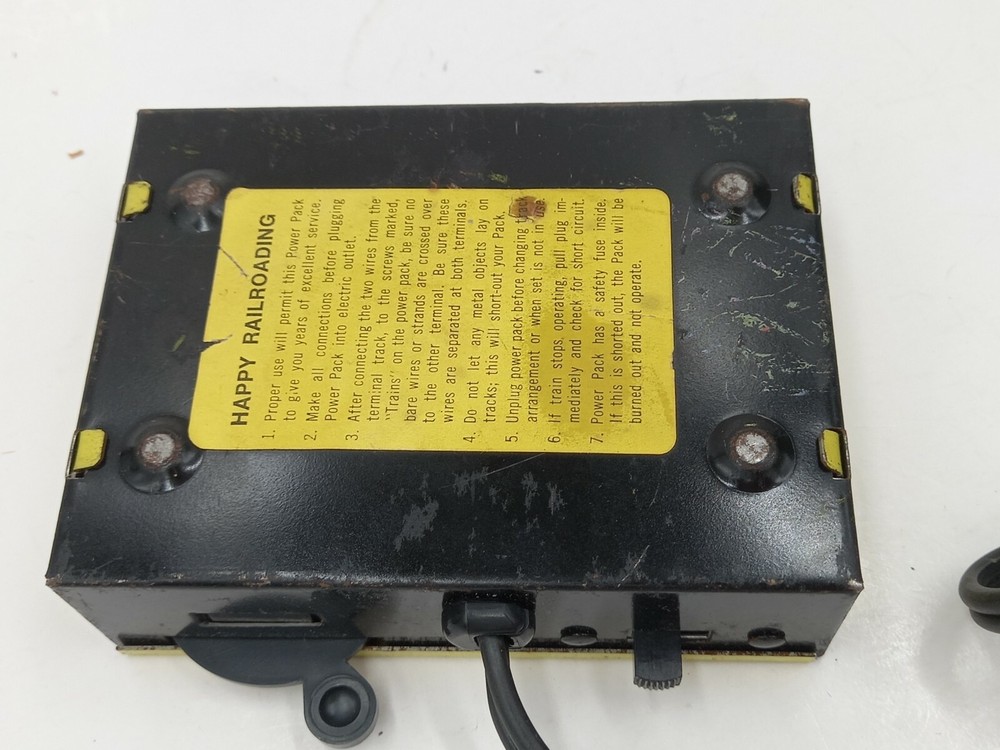 Vintage Thunder Line Power Pack Model 70203 Train Transformer Railroad HO Scale