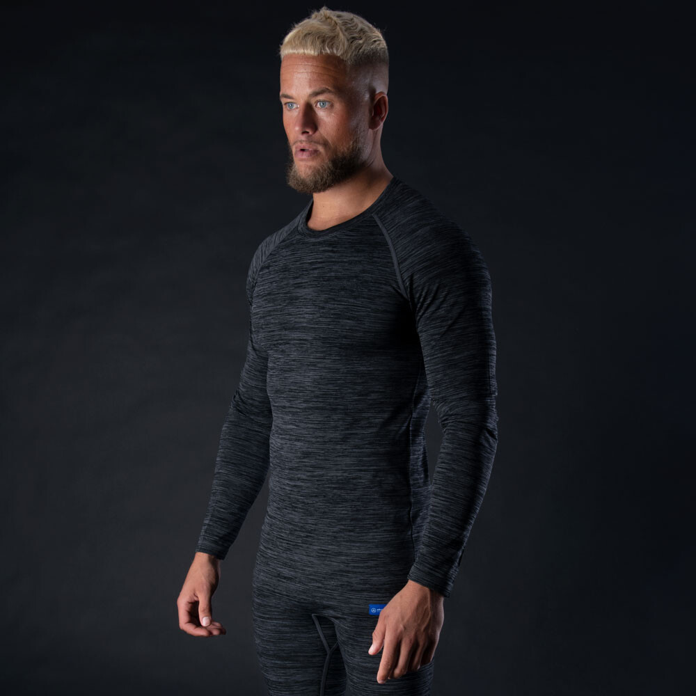 Oxford Advanced Base Layer Multi-season Motorcycle Base Layer Top - Charcoal