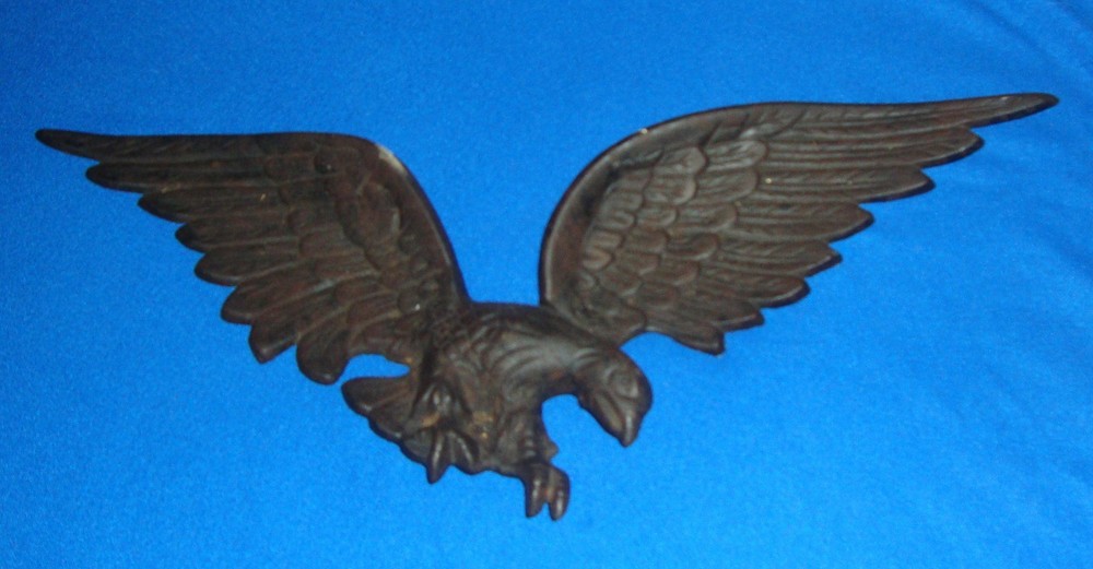 Vintage Cast Metal Iron 24” Eagle