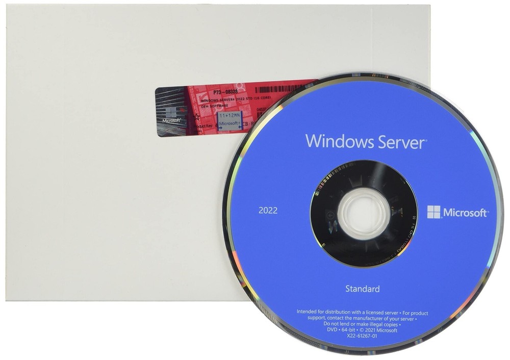 Microsoft Windows Server 2022 Standard OEM - 16 Core System License w/ COA