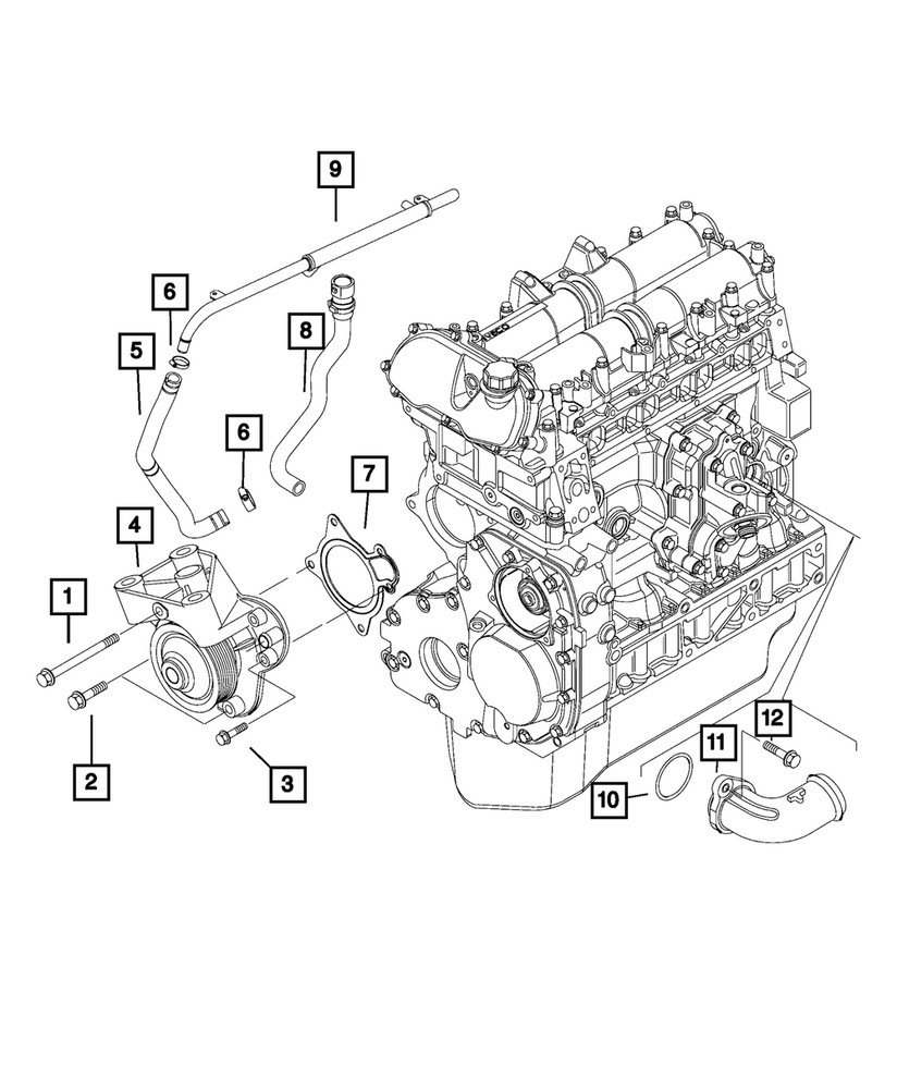 Genuine Mopar Bolt And Washer 68132577AA