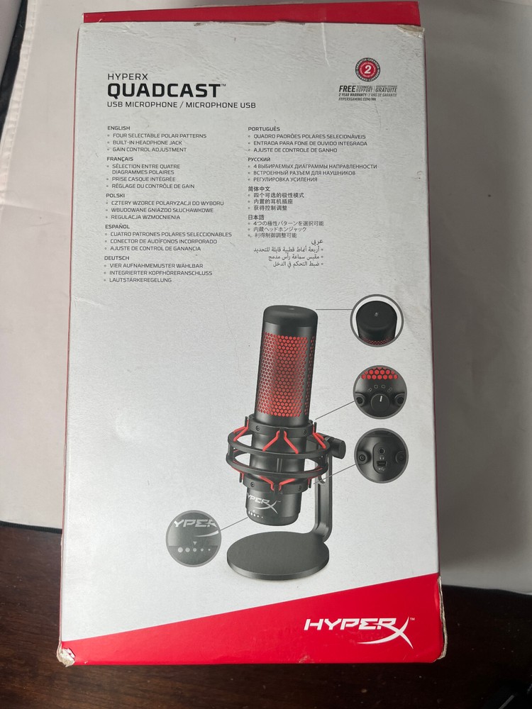 HyperX QuadCast USB Gaming Microphone HX-MICQC