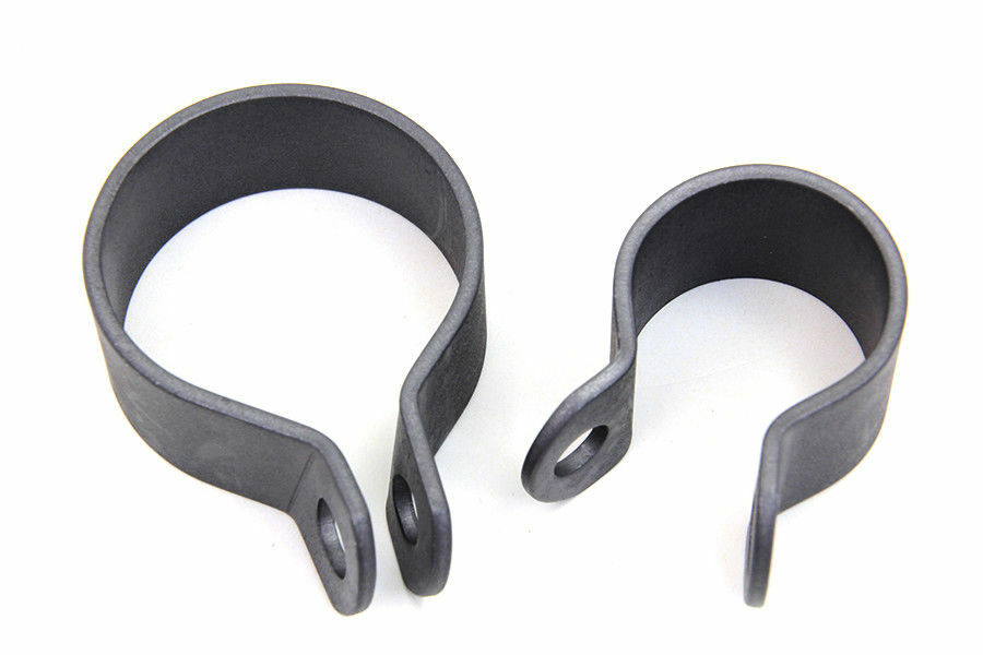 Front Exhaust Parkerized Clamp Set for Harley Davidson by V-Twin