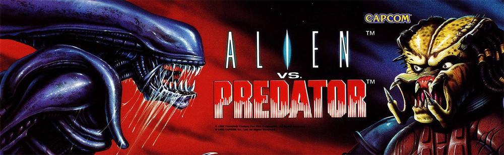 Alien VS Predator AVP Arcade Marquee For Header/Backlit Sign