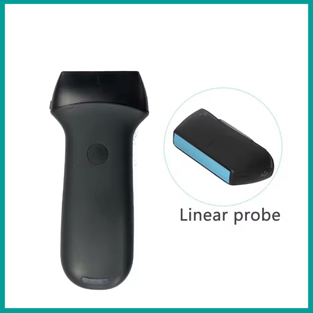 Swappable wireless probe color Doppler ultrasound linear and convex array