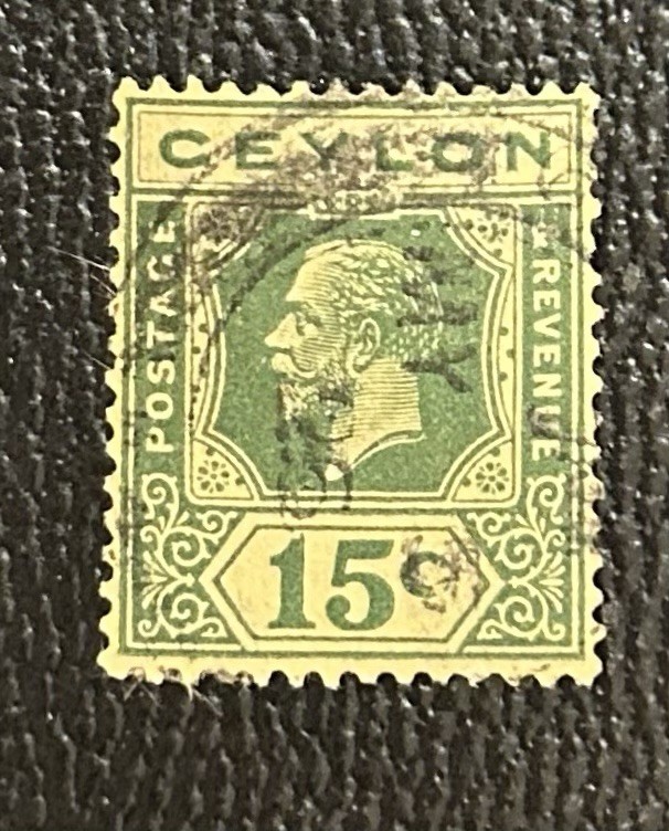 Ceylon: 4 different, old classics, used. lot # 04-07272