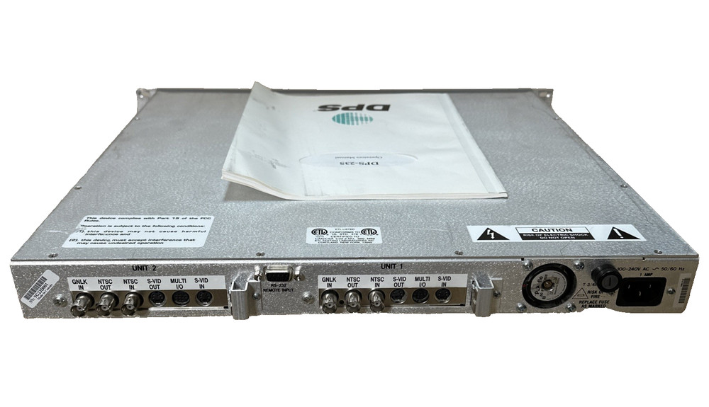 Leitch DPS-235 TRANSCODING TBC/SYNCHRONIZER-DUAL CHANNEL w Manual Ships Free